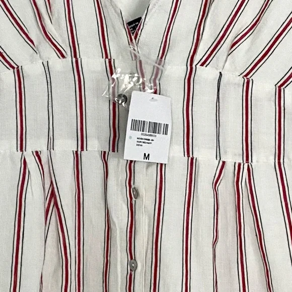 NWT Forever 21 Deep V Striped Mini Dress - Medium - Picture 6 of 6